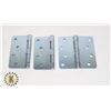 Image 1 : THREE TAYMOR 4" ZINC DOOR HINGES