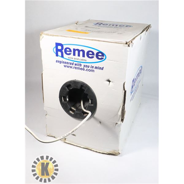 BOX OF REMEE WHITE CAT 5E CABLE