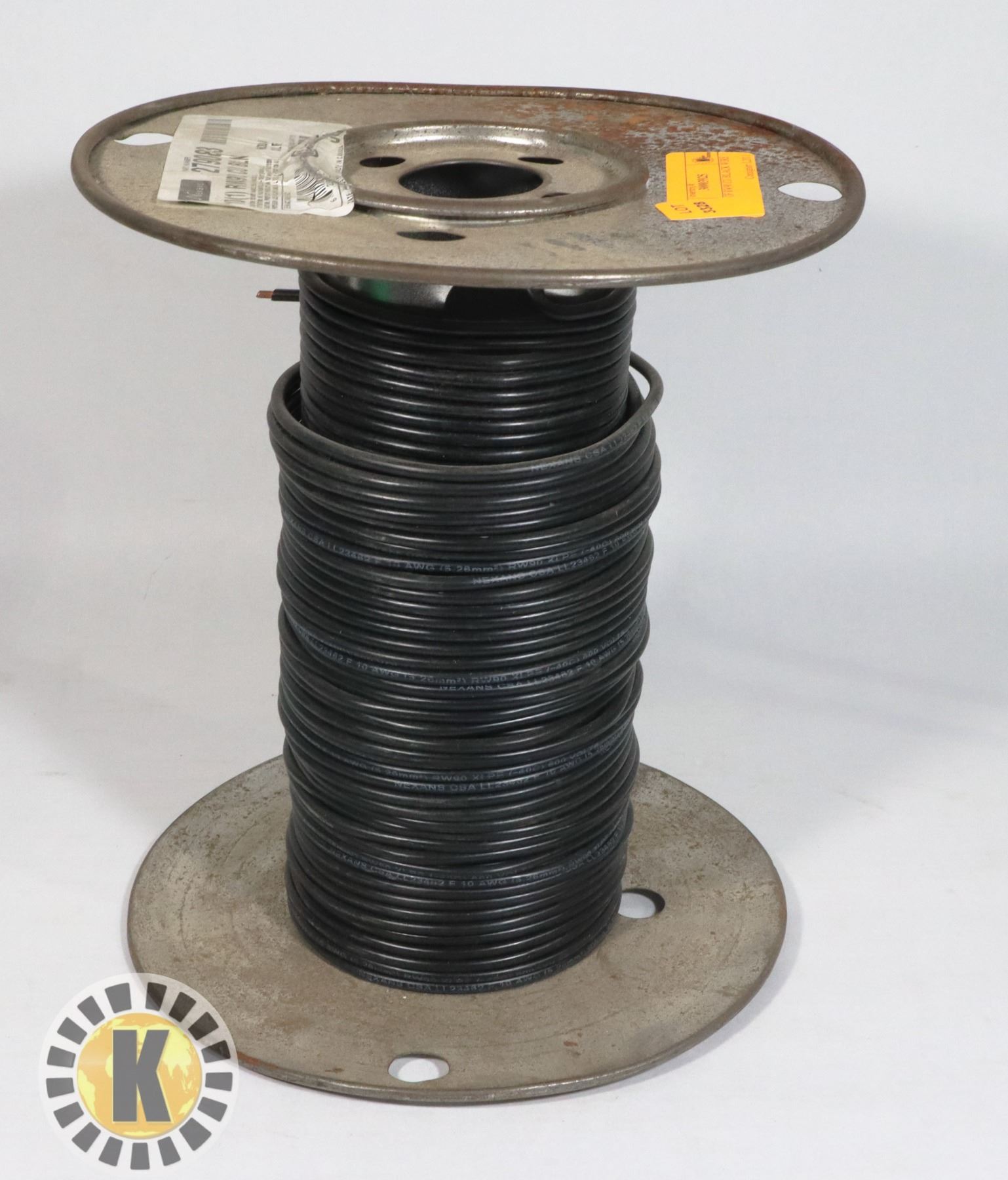 SPOOL OF RW90 CU BLACK WIRE spool-of-rw90-cu-black-wire