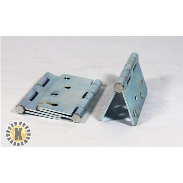 THREE TAYMOR 4" ZINC DOOR HINGES