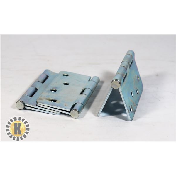 THREE TAYMOR 4" ZINC DOOR HINGES