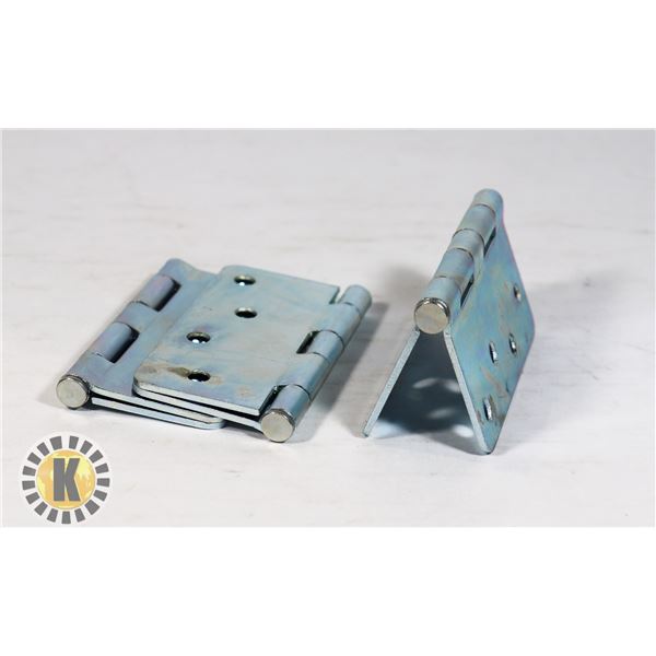 THREE TAYMOR 4" ZINC DOOR HINGES