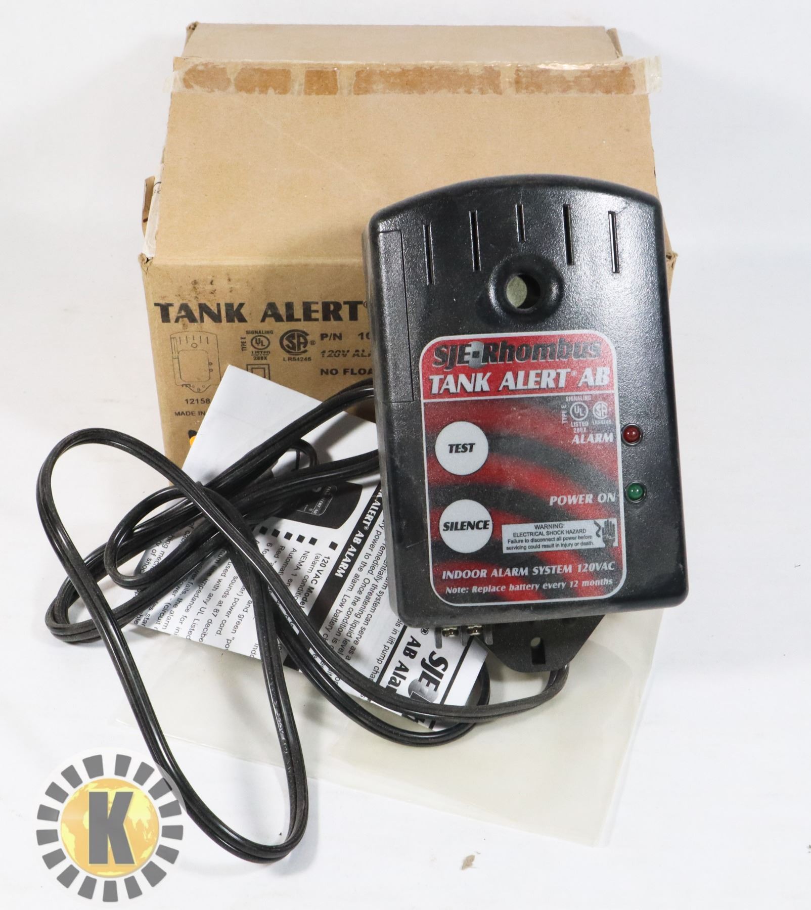 NEW TANK ALERT AB ALARM SYSTEM