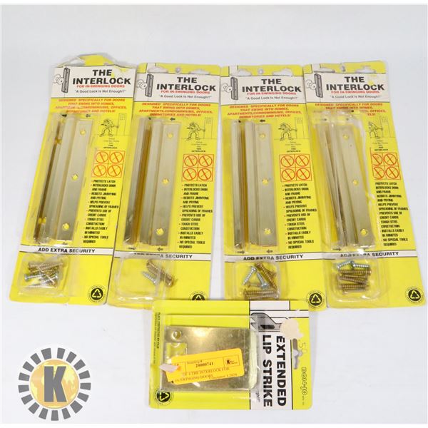 LOT OF 4 THE INTERLOCK FOR IN-SWINGING DOORS