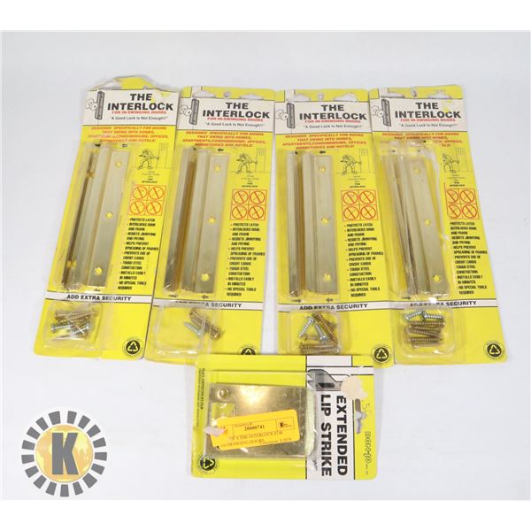 LOT OF 4 THE INTERLOCK FOR IN-SWINGING DOORS