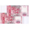 Image 2 : Lot of 2, HSBC 2022, $100, FN/ FP 028888, UNC