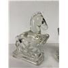 Image 2 : Beautiful Pair Of Vintage Depression Glass Horse Book Stands/Book Ends