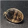Image 2 : 10K Yellow Gold Smokey Quartz(9ct)  Pendant (~weight 2.52g)
