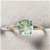 Image 1 : 10K Yellow Gold Natural Colombia Emerald(1.2ct)  Ring  Size 5.5 weight 1.63g, Made in Canada,