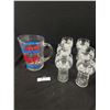 Image 1 : Nice Glass Pepsi Cola Pitcher w/Set Of 6 Glasses