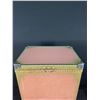 Image 2 : Vintage Lloyd Loom Laundry Hamper w/Glass Lid & Hollywood Regency Tissue Box Holder No Shipping