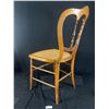 Image 2 : Beautiful Antique Wood Chair w/Newly Caned Seat