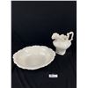 Image 1 : Vintage Classic Ceramic Wash Basin & Jug