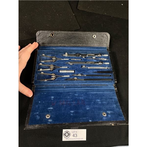 Nice Vintage Staedtler Drafting Instruments w/Case