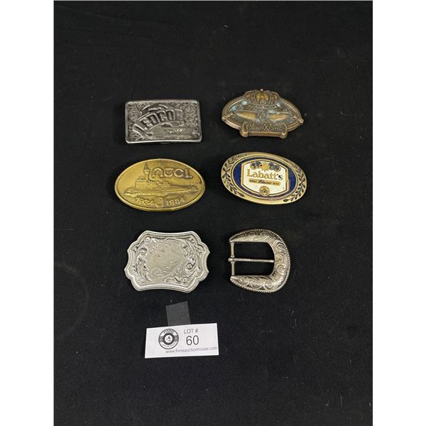 Nice Selection Of 6 Belt Buckles