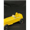Image 2 : Vintage 1960's Auburn Red & Yellow Rubber Race Cars-6"L x 2.5"W