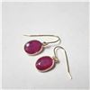 Image 1 : 10K Yellow Gold Ruby(4ct)  Earrings weight 1.29g, Appraised Retail $1240 (Estimated Selling Price fr