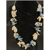 Image 2 : Unusual Hand Crafted Genuine Pearls & Gem Stone Necklace