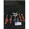 Image 1 : 4 Pairs Of Vintage Rhinestone Dangle Earrings