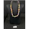 Image 1 : Vintage Semi-Precious Stone Beads Necklace