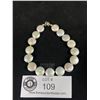 Image 1 : 925 Sterling Silver Maube Style Genuine Pearls Bracelet