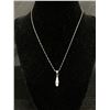 Image 1 : Vintage 925 Sterling Silver Zuni Pendant w/Chain Necklace