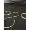 Image 2 : 5 Vintage Bangles w/Abalone Shell Inlay