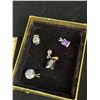 Image 2 : 5 Misc Stone Pendants, One Stamped 925