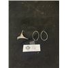 Image 1 : Unique 925 Sterling Silver Pendant & Pair Of Hoop Earrings
