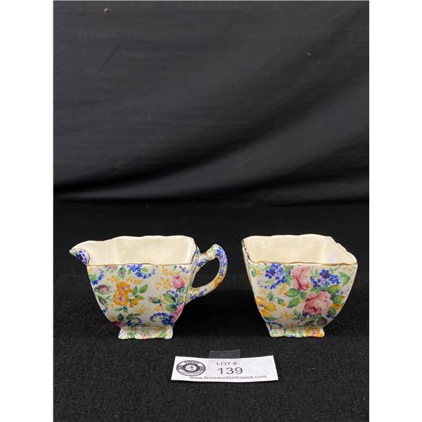 James Keat Chintz Cream & Sugar