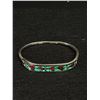 Image 1 : Beautiful Mexican Sterling Silver (Stamped .925) Bracelet w/Inlaid Turquoise,Coral & Abalone