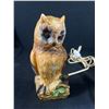 Image 2 : 2 Vintage Porcelain Owl Table Lamps