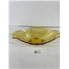 Image 1 : Vintage Mid Century Oval Amber Dish Approx. 11 1/2" Long, Nice Condition