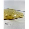 Image 3 : Vintage Mid Century Oval Amber Dish Approx. 11 1/2" Long, Nice Condition