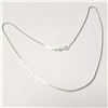 Image 2 : New Silver Box Chain 16"  Necklace, Suggested Retail Value $80