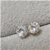 Image 2 : New 14K Yellow Gold Cubic Zirconia  Earrings, Made in Canada, Suggested Retail Value $240