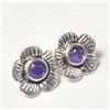 Image 2 : New Silver Genuine Gemstone  Earrings, Suggested Retail Value $120