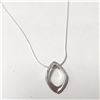 Image 2 : New Silver Diamond 16"  Necklace, Suggested Retail Value $200