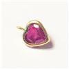 Image 1 : New 10K Yellow Gold Ruby(1.25ct)  Pendant, Suggested Retail Value $240