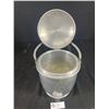 Image 2 : Vintage Mid Century Modern Ice Bucket, Hinged Lid, Approx. 13" Tall