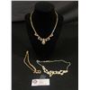 Image 1 : 3 Vintage Rhinestone Necklaces