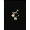 Image 3 : Vintage Sterling Silver Pearl Screw On Earrings, Pearl Ring & Pearl Bracelet