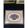 Image 2 : 3 Nicely Done Framed Needle Point, 1 w/out Glass