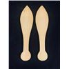 Image 3 : First Nations Small Wooden Painted Paddle Pair