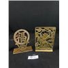 Image 1 : 2 Nicely Detailed Brass Book Ends