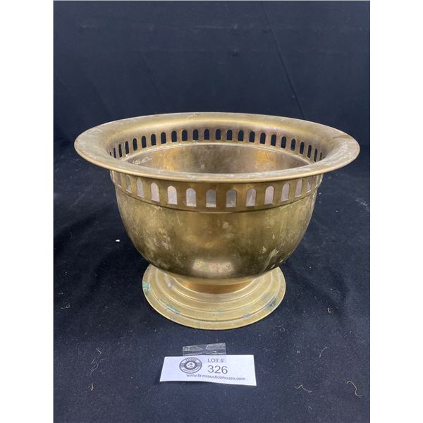 Nice Vintage 6" Tall 9" Wide Birks Copper Plant Pot