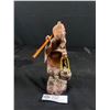 Image 2 : Vintage 7.5" Tall Handcarved Japanese Fisherman
