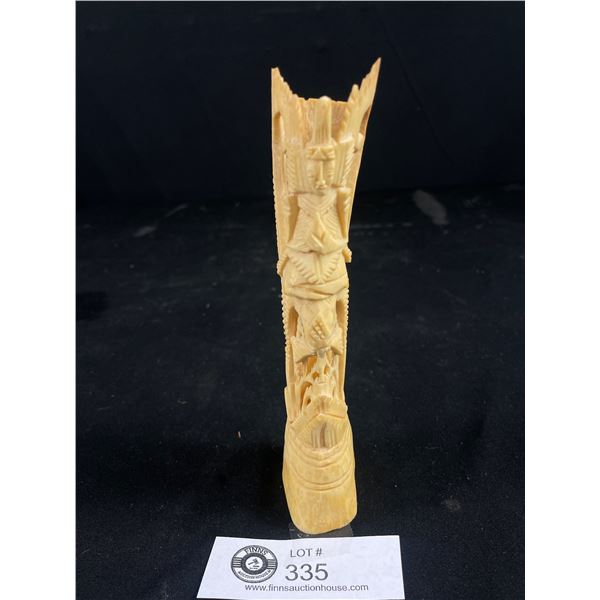 6.5" Tall Vintage Handcarved Bone Sculpture