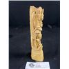 Image 2 : 6.5" Tall Vintage Handcarved Bone Sculpture