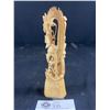 Image 3 : 6.5" Tall Vintage Handcarved Bone Sculpture